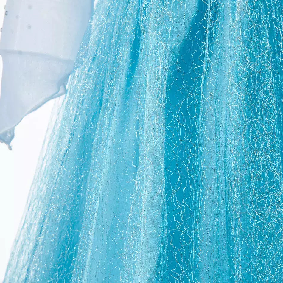 Elsa anna vestidos de princesa meninas malha lantejoulas vestido crianças cosplay neve rainha trajes halloween carnaval festa aniversário vestidos