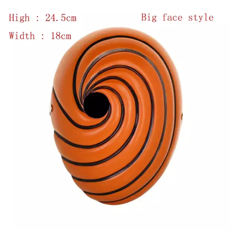 Japão anime desenhos animados unissex tobi ovito akatsuki ninja madara masquerade cosplay rosto cheio resina máscara de festa