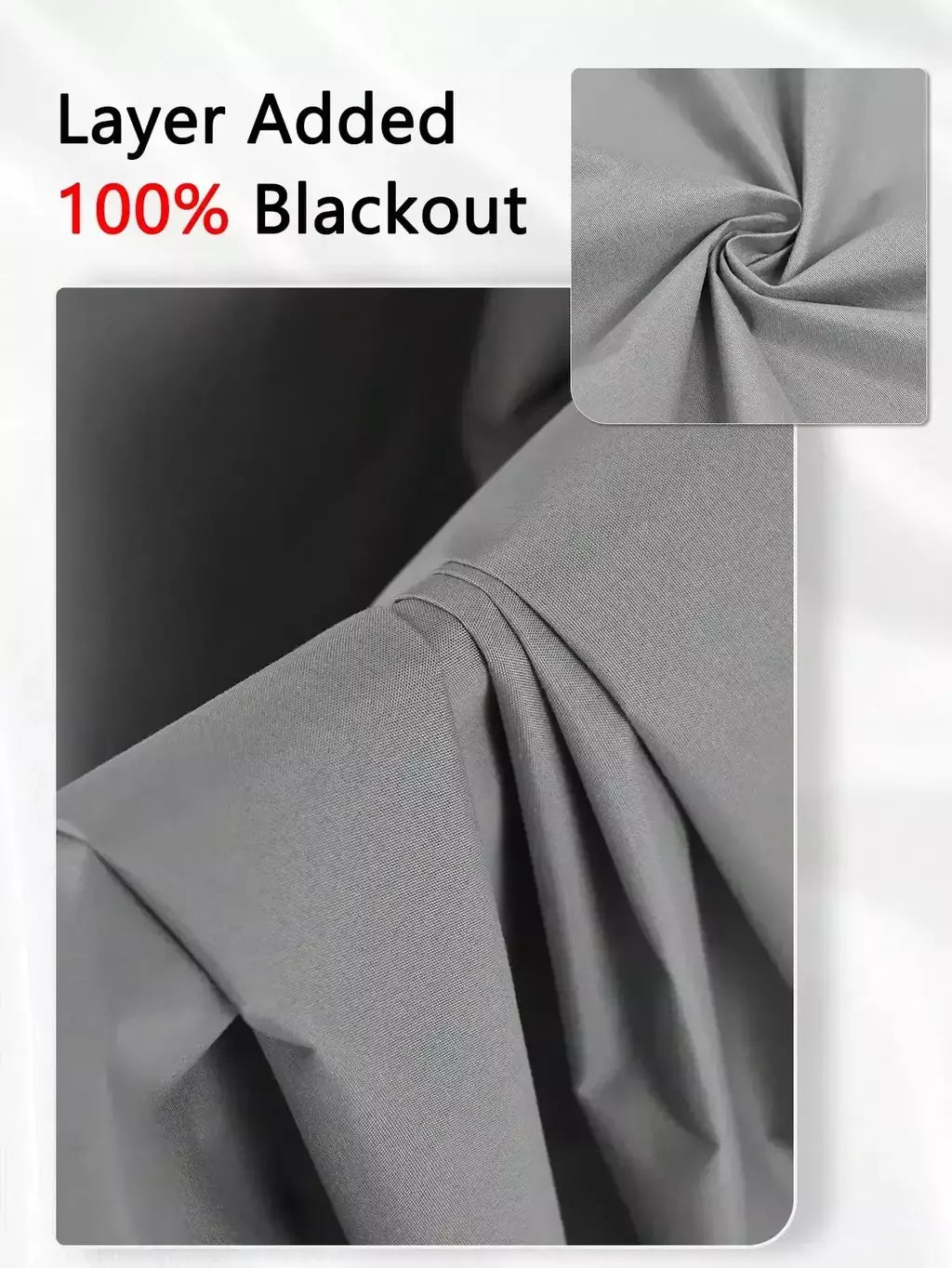 Cortinas blackout sólidas com ilhós, Total Privacy cortinas para quarto, 1pc