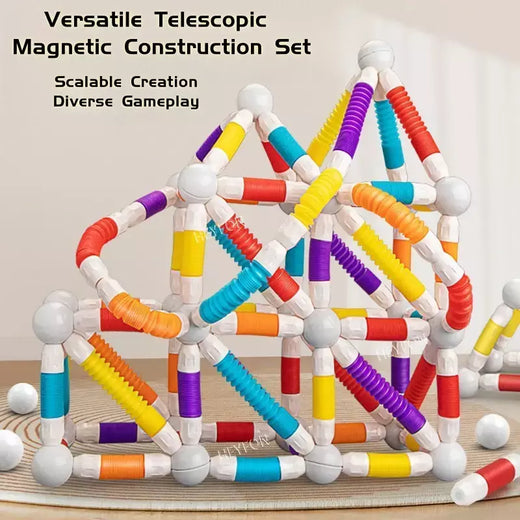 Blocos magnéticos para crianças, brinquedos de construção, aderência macia, bastões magnéticos flexíveis, conjunto de construção, haste de aprendizagem, brinquedos sensoriais pré-escolares