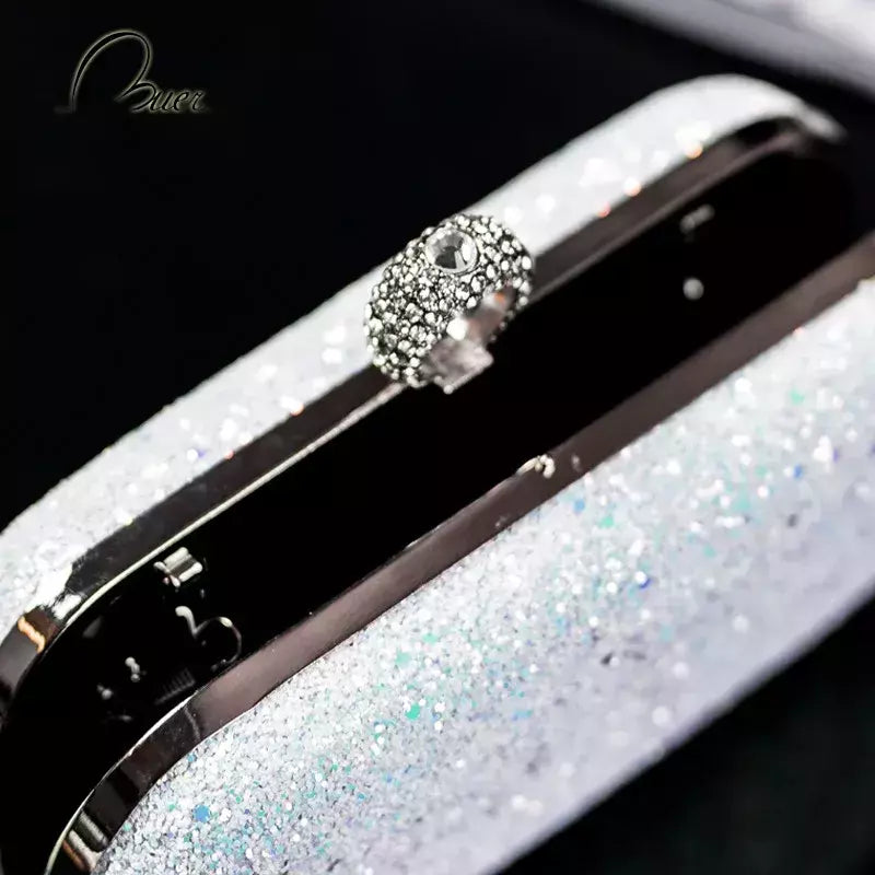 Evening Pink Clutch Purse Mulheres Bling Lantejoulas Bolsas 2023 Novo Designer De Moda Saco De Telefone De Luxo Crossbody Pequeno Saco De Designer