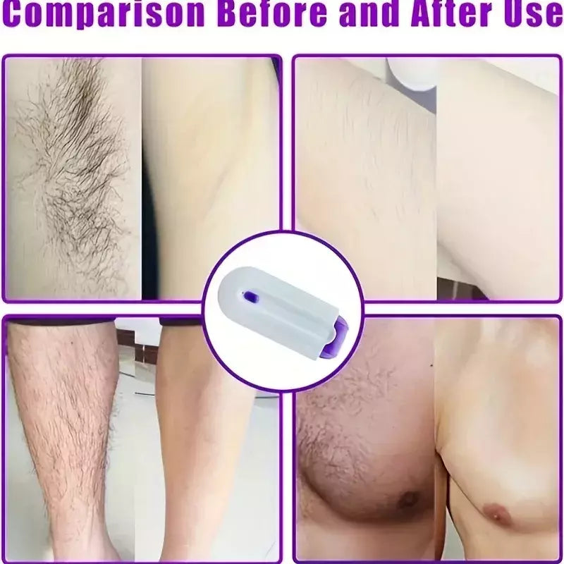 Kit de depilação indolor para mulheres, USB recarregável, corpo, rosto, perna, biquíni, mão, barbear