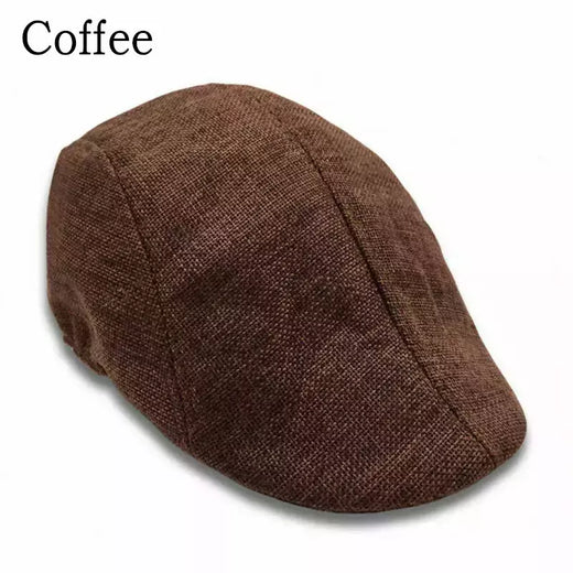 Boné de boinas de linho estilo britânico masculino, boné Gatsby Cabbie, moda clássica, vintage, verão, novo, outono, 2022