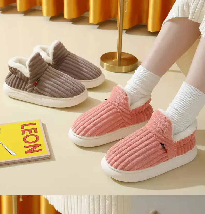 Pallene novos chinelos de pele para mulheres homens inverno peludo moda quente tornozelos de pelúcia aconchegante slides para casa interior sola macia sapatos de algodão
