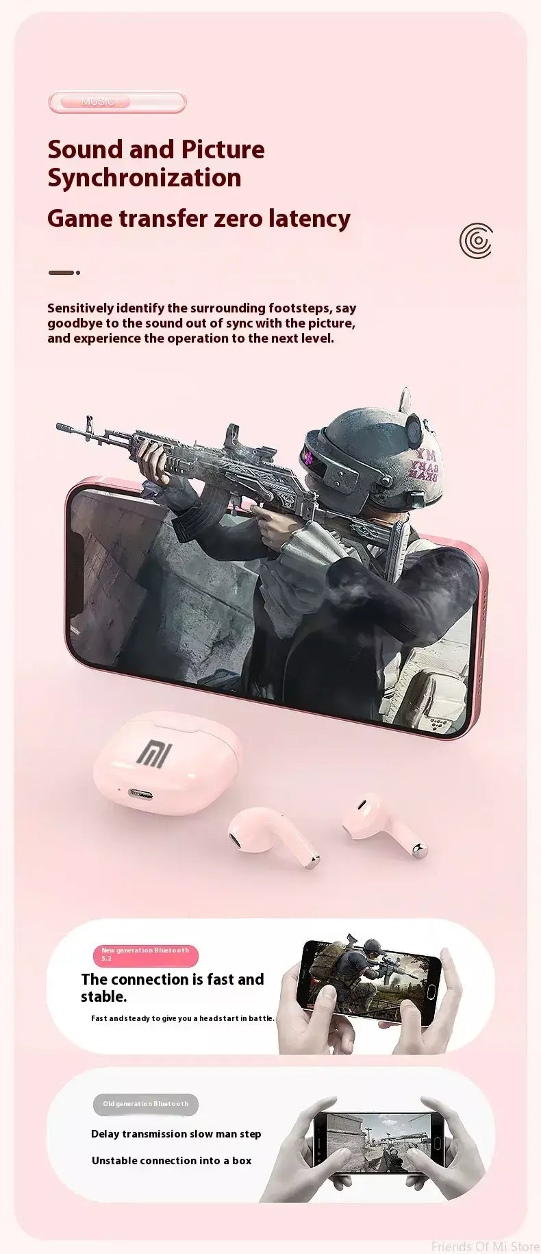 Xiaomi a2 pro tws sem fio bluetooth fone de ouvido mini fone esporte à prova dwaterproof água alta fidelidade som estéreo