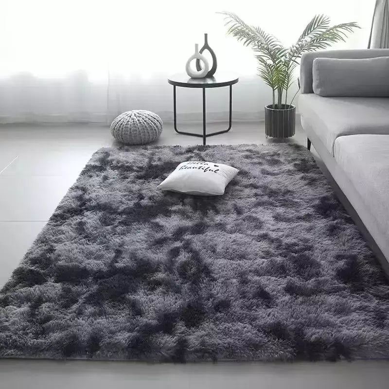 VIKAMA-Tapetes de lã de seda, tapetes de pelúcia, tapete fofo, tapete grosso, piso antiderrapante, tapetes grandes macios e sólidos, 40x60cm, 1 peça