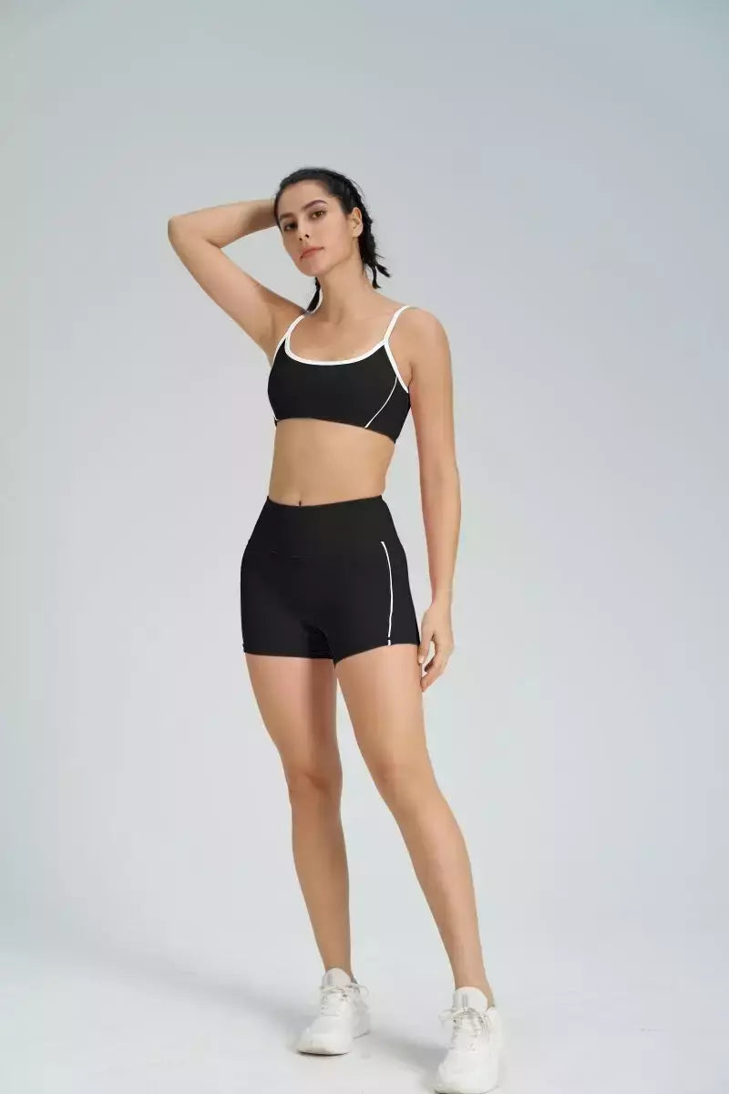Terno de Yoga Patchwork de duas peças para mulheres, cintura alta Flare Leggings, roupas de treino Fitness Sportswear agasalho