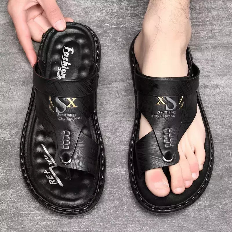 Sandálias dos homens Atacado de Verão de sola Macia Anti derrapante Sapatos de Praia dos homens Grande Nova flip-flops Casual Outwear Sandálias
