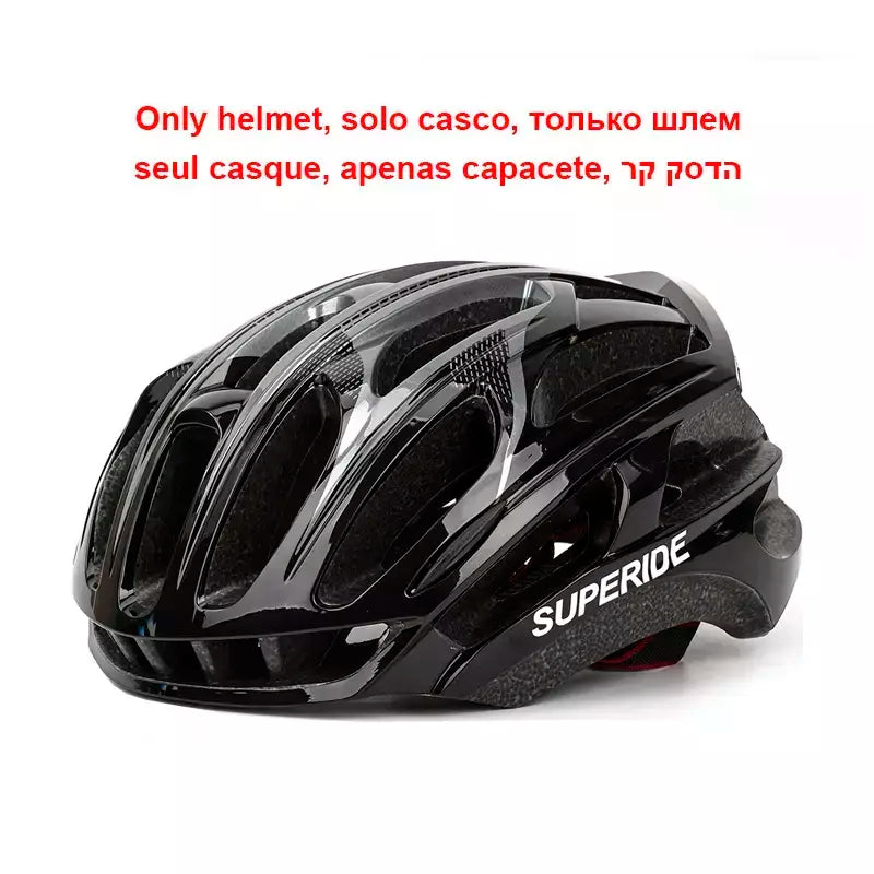 Superide integralmente moldado mountain road bicicleta capacete esportes de corrida equitação ciclismo capacete das mulheres dos homens ultraleve mtb capacete