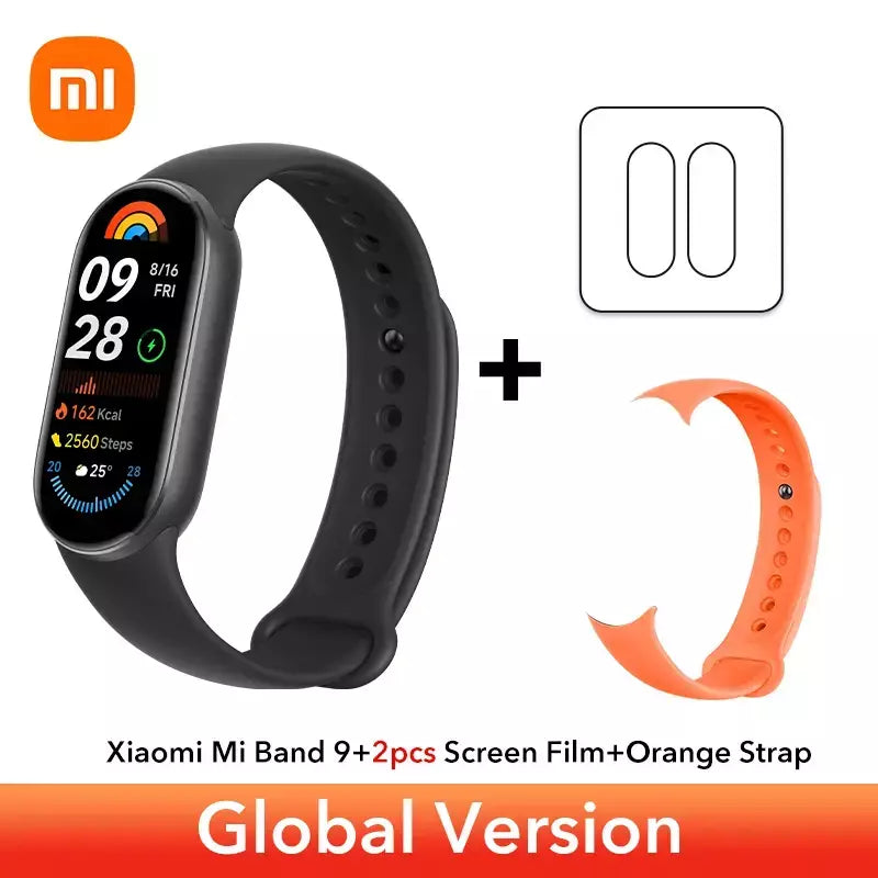 Versão global xiaomi banda inteligente 9 1.62 display amoled spo2 monitoramento 21 dias de vida útil da bateria mais de 150 modos esportivos smartband