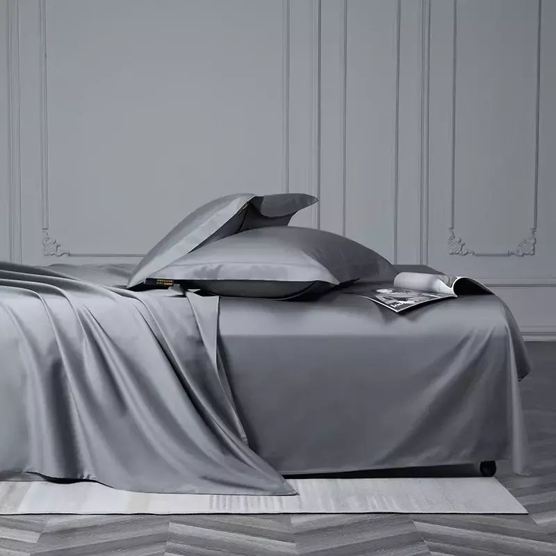 Twin único duplo rainha rei conjunto de cama cor sólida 1000tc algodão egípcio conjunto capa edredão folha lençol fronhas