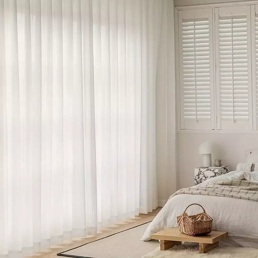 Opaco Branco Privacidade Cortinas transparentes, translúcidas Cortinas, Cortinas filtradas, Quarto, Sala, 1 Peça