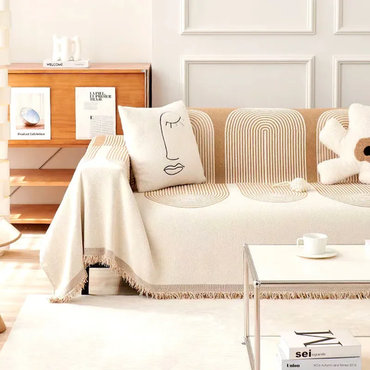 Cobertura completa do sofá com chenille, capa antiderrapante, cobertor antiderrapante, slipcover universal, proteção contra riscos de gato, quatro estações