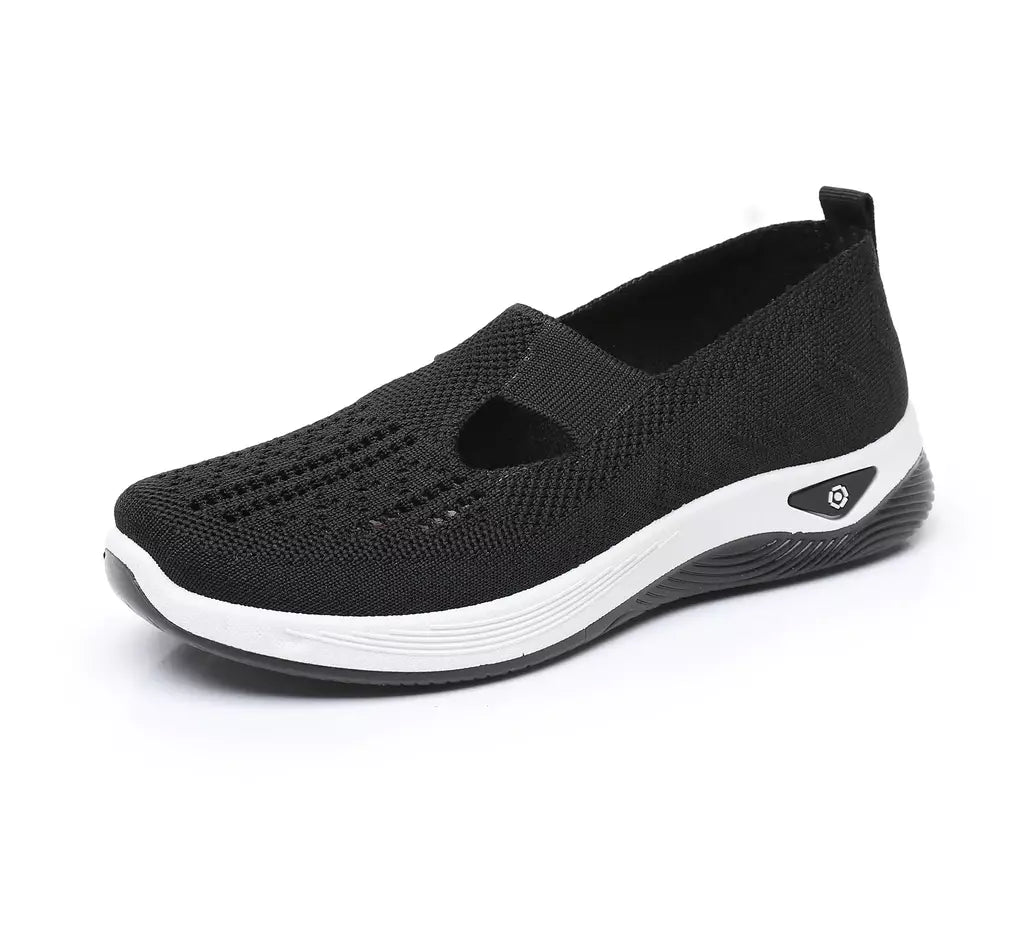 2025 tênis feminino respirável deslizamento em sapatos de caminhada malha baixa superior das mulheres sapatos vulcanizados sola macia sapatos femininos leves