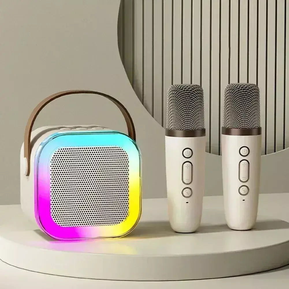 Karaoke Mini Áudio Sem Fio com Microfone, K12 Alto-falante Bluetooth, Casa Portátil, Bonito, K Canção, Família Máquina de Cantar, Novo, Quente