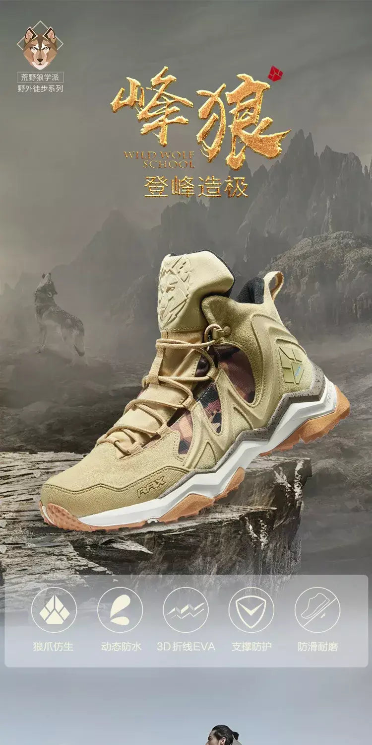 Rax à prova dwaterproof água caminhadas sapatos homens inverno ao ar livre tênis para homens botas de neve de pelúcia montanha botas de neve turismo ao ar livre sapato de corrida