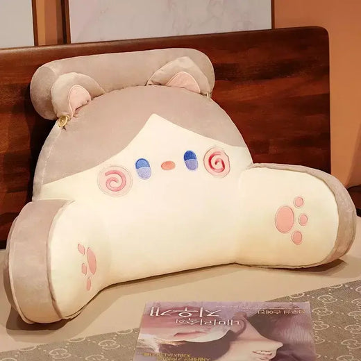 2025 almofada de cabeceira dos desenhos animados sofá encosto destacável lavável apoio lombar pescoço travesseiro para dormitório cadeira cama decoração maison