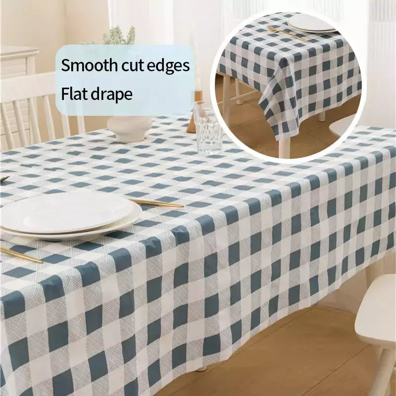 Impermeável Xadrez Toalha De Mesa, Anti-Slip Cobertura De Mesa, Decoração De Mesa, Festa De Casamento, Decoração De Natal, Acessórios