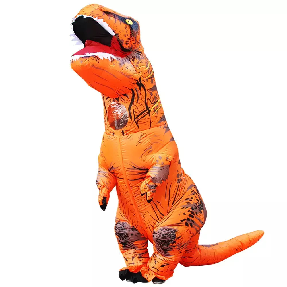 Adulto trajes de dinossauro inflável halloween anime festa cosplay disfraz purim mascote listrado role play roupas para homem mulher