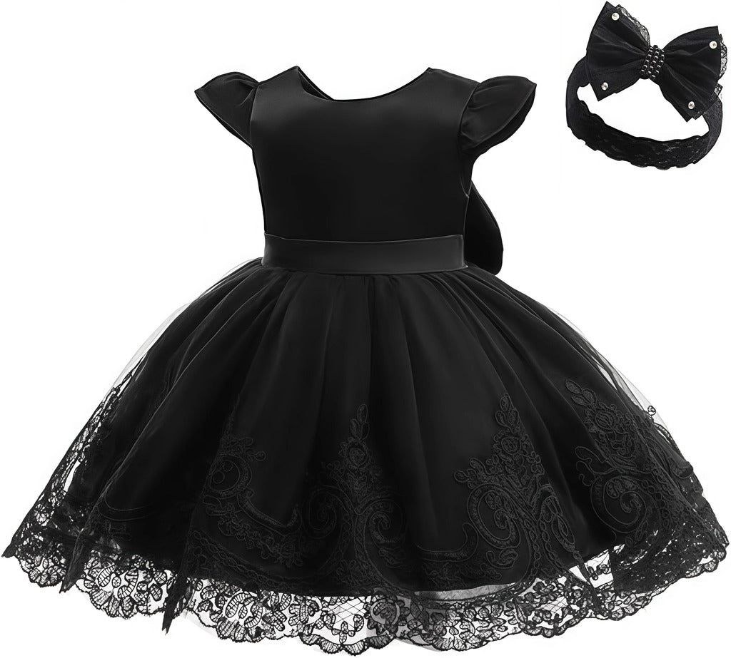 Vestido floral de tule para meninas de 0.2 anos, festa de primeiro aniversário, batismo, vestidos brancos, princesa, casamento, dama de honra, baile