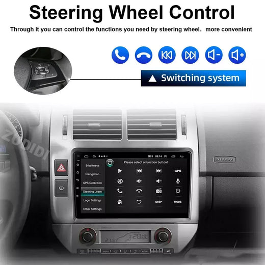 Para volkswagen polo mk4 2001 - 2011 android rádio do carro reprodutor multimídia carplay auto estéreo gps navi 2din dsp unidade principal