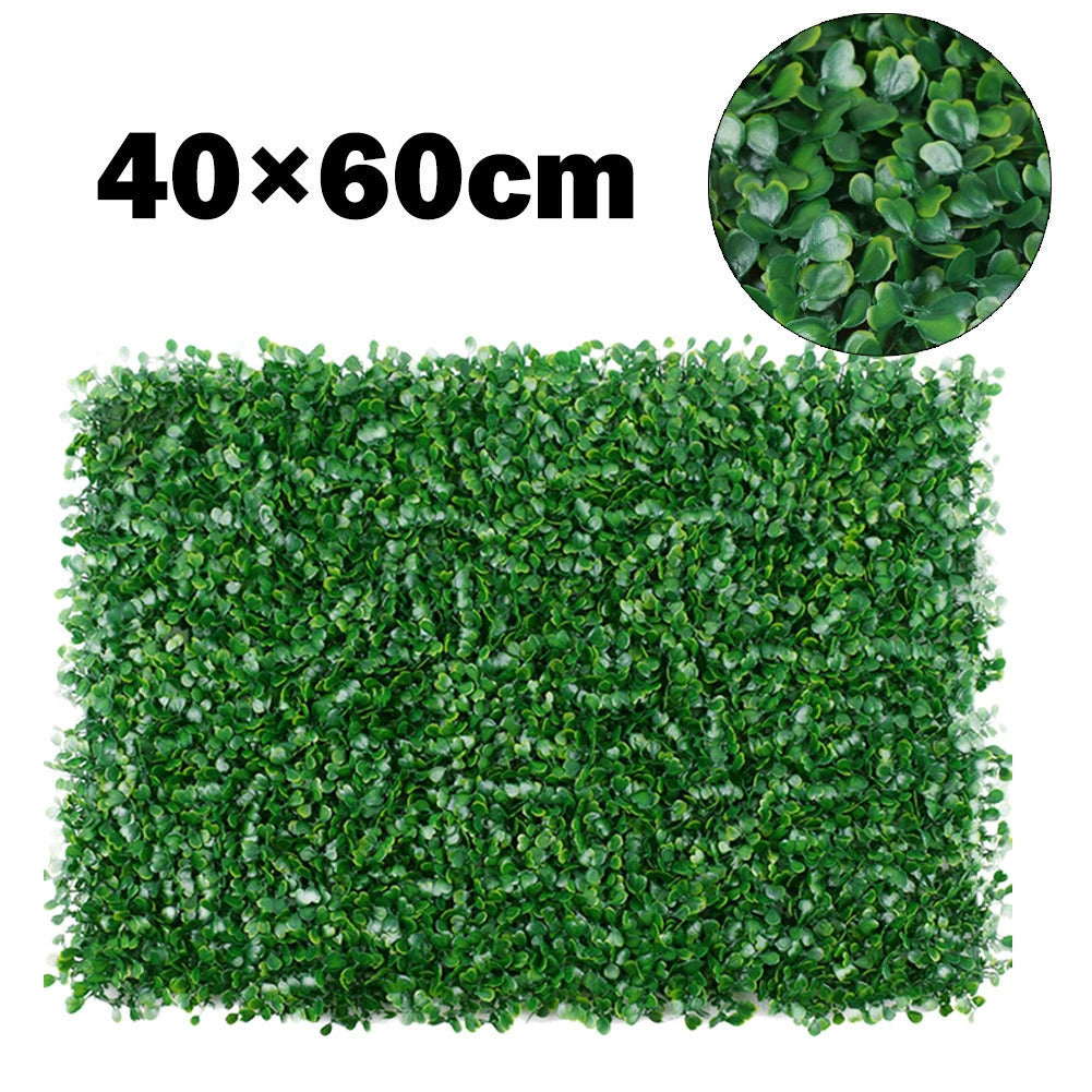 40x60cm paredes de plantas artificiais folhagem hedge grama esteira painéis de vegetação cerca decoração de casa plantas falsas jardim gramado simulado
