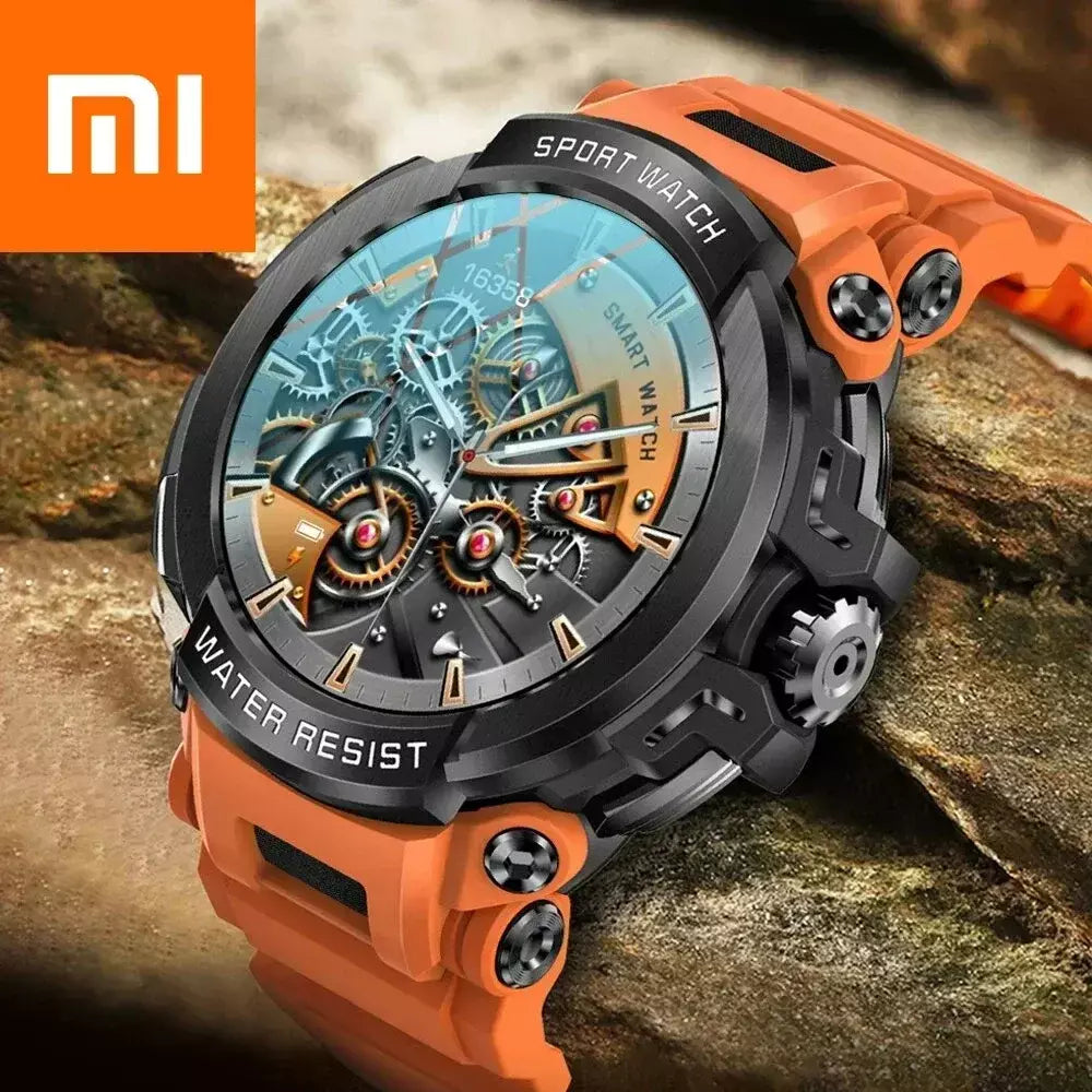 Xiaomi 1.5 "bluetooth chamada gps relógio inteligente masculino 120 + esportes rastreador de fitness monitor saúde smartwatch para android ios 600mah t90