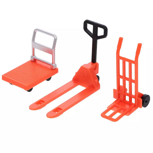 1 conjunto de mini empilhadeira brinquedo mini carrinho de mão plataforma carrinho brinquedo mini construção ferramentas móveis em miniatura carrinho de mão empilhadeira