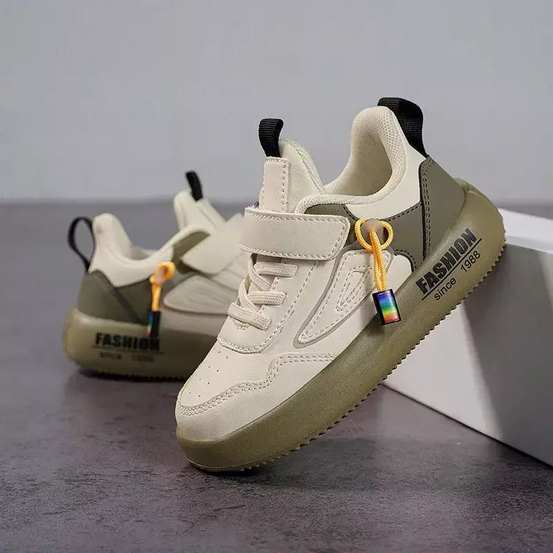 Meninos tenis tênis crianças sapatos moda de luxo couro crianças casual tênis plataforma sapatos esportivos para menino 4 a 12 anos