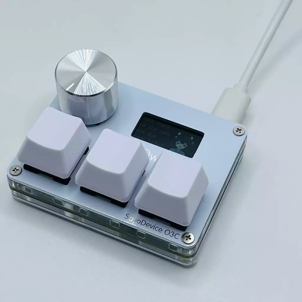 Pink SayoDevice OSU O3C Rápido Gatilho Hall Switches Wooting Vermelho Magnético Switches Teclado Com Botão Tela Copiar Colar Shotcut