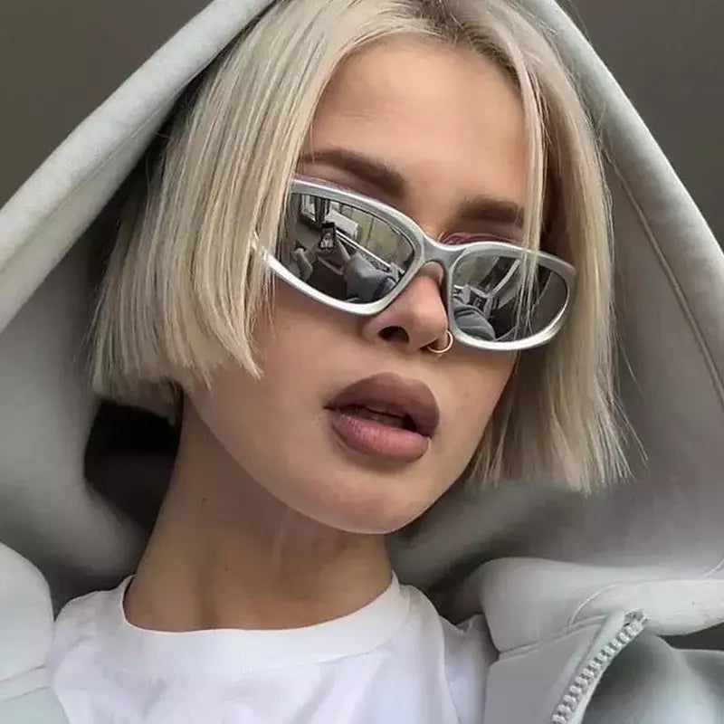 Y2K-Punk Óculos de sol esportivos para homens e mulheres, marca de luxo, óculos de sol, vintage shades, uv400, óculos óculos, nova moda