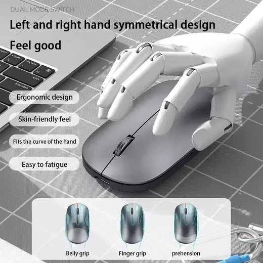 2.4g mouse sem fio tipo-c recarregável bluetooth mouse 1600dpi silencioso clique portátil jogo de escritório ratos sem ruído para computador portátil