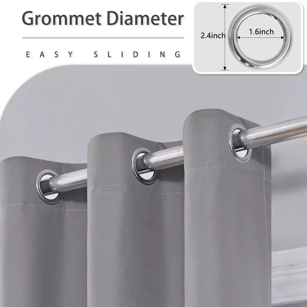 Cortinas monocromáticas blackout, sombreamento completo e proteção solar, quarto e sala de estar, 100% blackout, 1pc