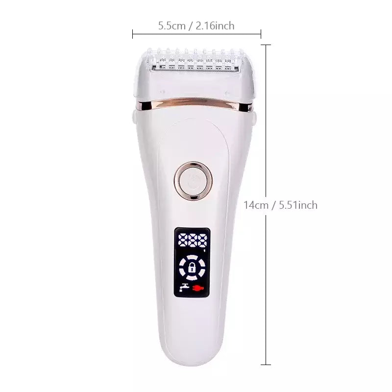 Depilador elétrico indolor para mulheres, USB recarregável, portátil, USB, depilação, máquinas de barbear femininas, aparador de pêlos feminino, barba