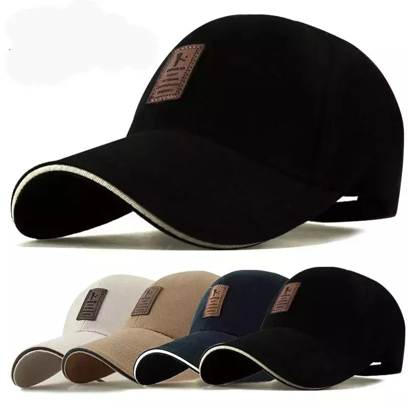 Primavera, verão, boné de beisebol de algodão, masculino, outono, inverno, versão coreana, chapéu de sol esportivo, boné de pico, protetor solar, chapéu de sol