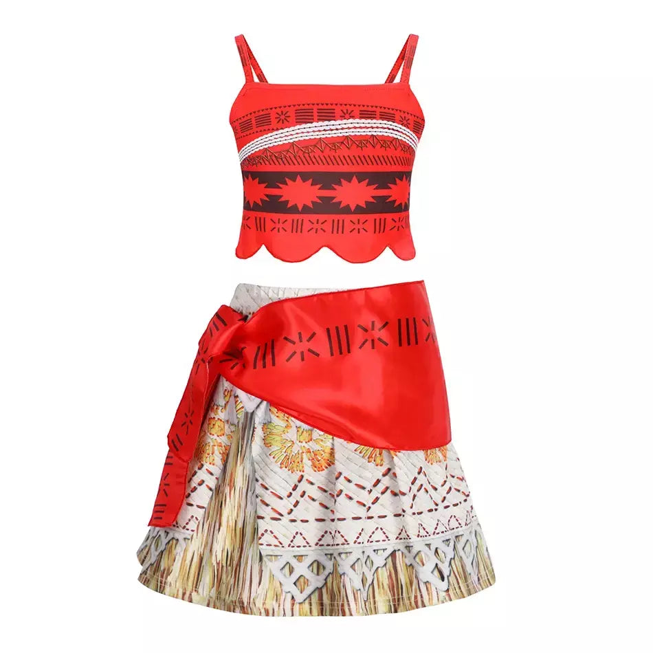 Meninas roupa cosplay traje das crianças festa vestido de princesa verão casual praia vestido colar peruca conjunto vestidos de festa para meninas