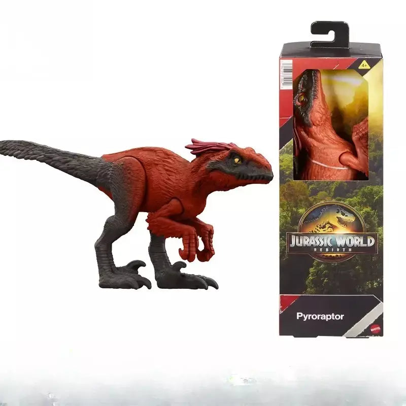 Mattel jurássico mundo renascimento dinossauro figura de ação mosasaur atrociraptor tiranossauro rex meninos brinquedos anime animal filme presente