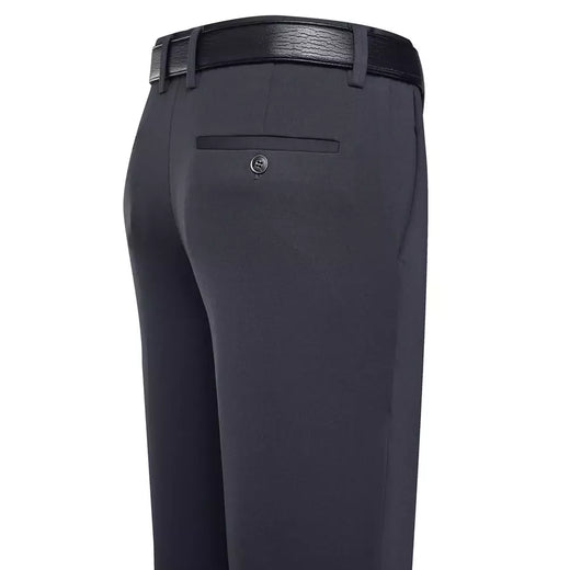 KUBRO-Calça casual reta masculina de seda e gelo, calça masculina, roupa seca rápida, coreana, nova, primavera, outono, 2024