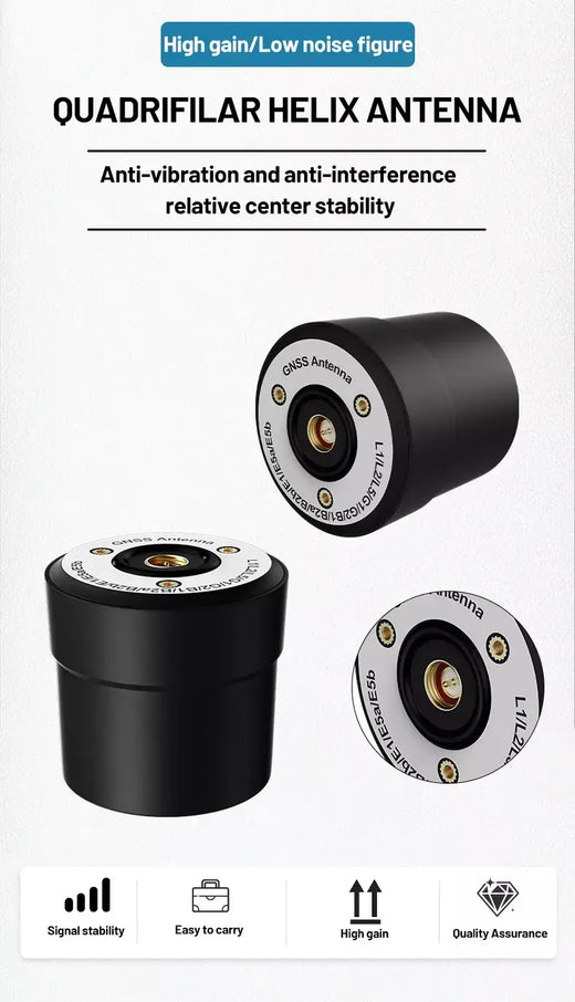 Módulo de antena helicoidal gps gnss à prova d'água travelight ip67, antena gnss sma l1 l2 l5 l-band para agricultura