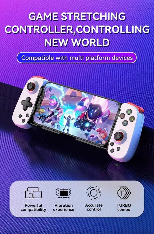 Gamepad sem fio para ps4/ps5/xbox/switch/pc d6dp alongamento controlador de jogo extensível bluetooth-acessórios de jogo compatíveis