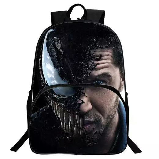 Marvel Legends Venom Mochilas para crianças, Super Heroes School Bag para meninos, Mochila de jardim de infância para crianças, Cartoon Laptop Bags for Men