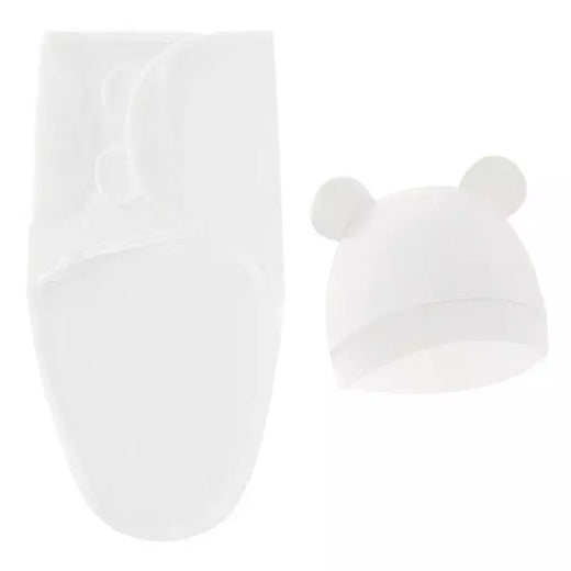 0-3 meses bebê recém-nascido saco de dormir com chapéu conjunto ajustável bebê swaddle cobertor verão fino respirável algodão macio meninos meninas