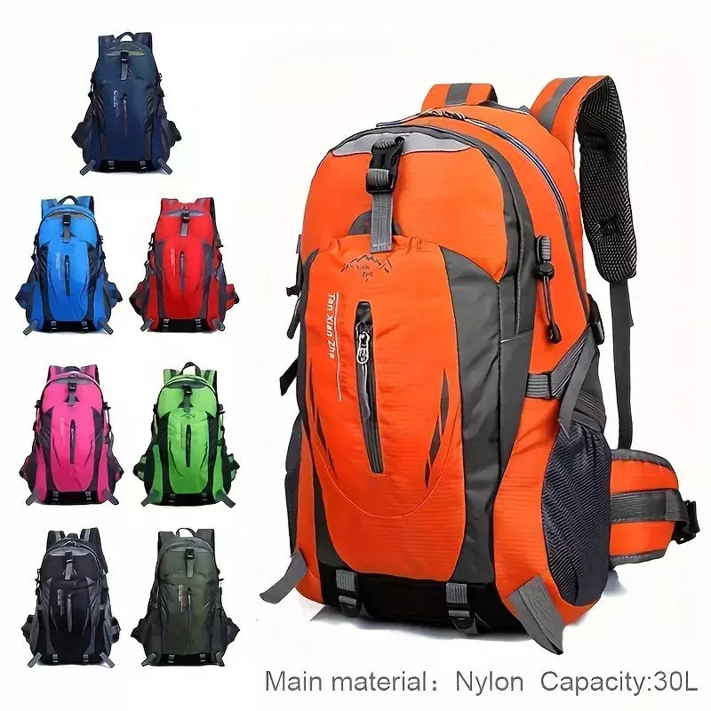 Mochila de viagem leve de grande capacidade masculina, bolsa esportiva casual para caminhadas, impermeável para montanhismo, ao ar livre