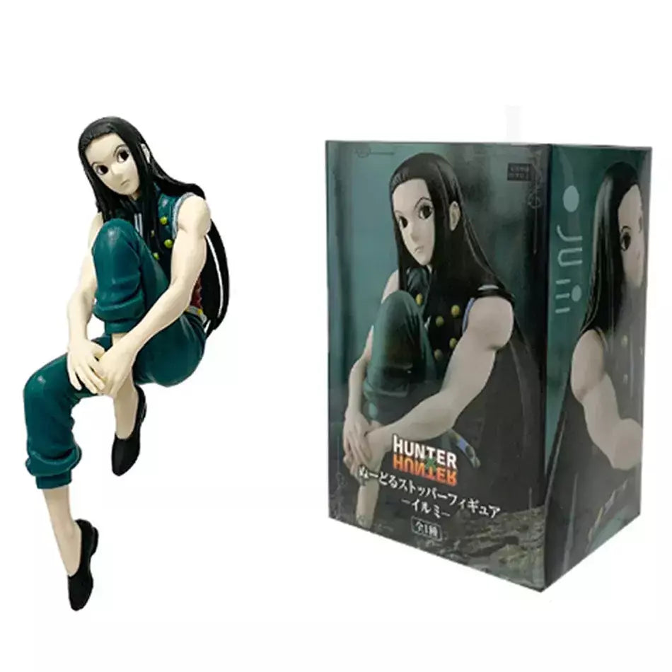 14cm caçador × caçador anime figura troupe fantasma hisoka figura de ação macarrão rolha decoração do quarto macarrão rolha pvc modelo brinquedos
