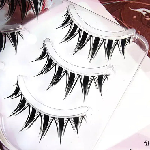 Cosplay Air Cílios Postiços, Transparente Natural, Banda Fina, Simulação Japonesa Cílios, Extensão de Maquiagem, Novo, 5 Pares