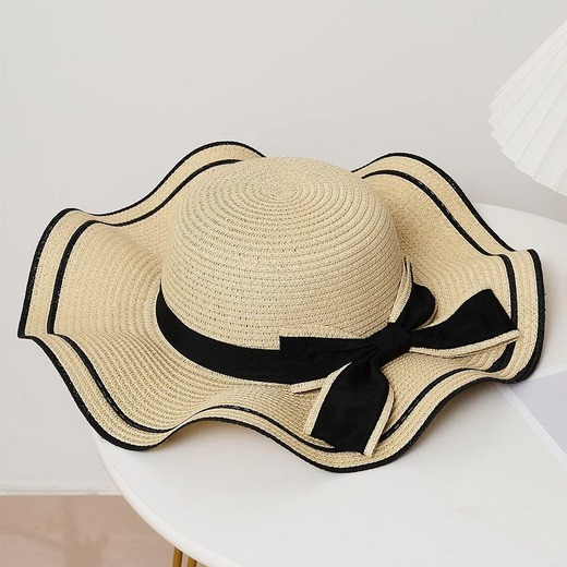 Chapéu de palha praia verão feminino, rosto fresco cobrindo, chapéu de sol versátil de viagem, sombrinha