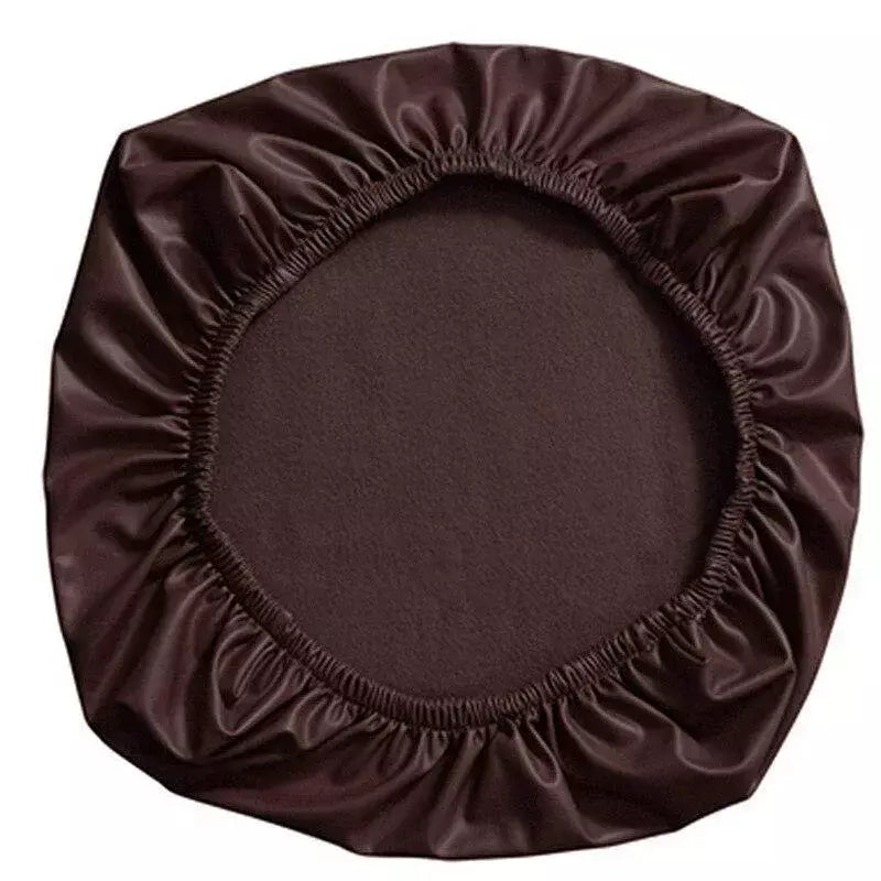Capa de assento de cadeira de couro pu elástica 38-52cm para casa escritório hotel cadeira capa de assento protetor de assento de jantar slipcover