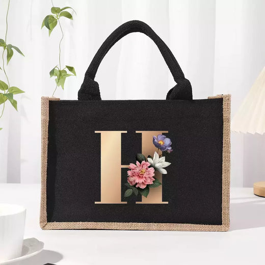 Bolsa de lona preta de linho, Saco Commuter Interior impermeável, Saco de armazenamento de grande capacidade