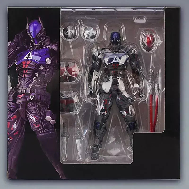 Yamaguchi-Batman Action Figure, Brinquedos em PVC, Modelo Arkham Knight, Articulações Móveis, Conjunto de Presentes, 17cm, 024, 2023
