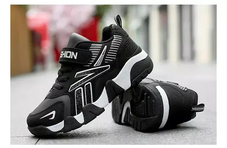 Crianças meninos sapatos escola esportes moda couro para crianças tênis casuais menino correndo andando sapato ao ar livre